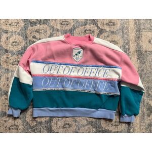 YLLW The Label "OOO Club" Oversized Sweatshirt Small Excellent Condition